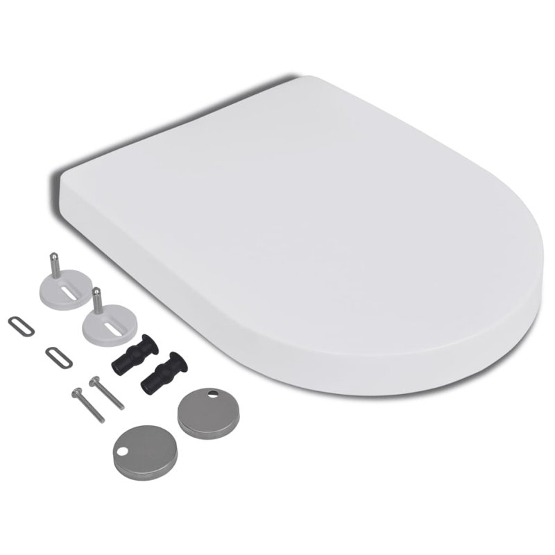 VidaXL Toilet Seat Soft Close Toilet Seat with Quickrelease Design